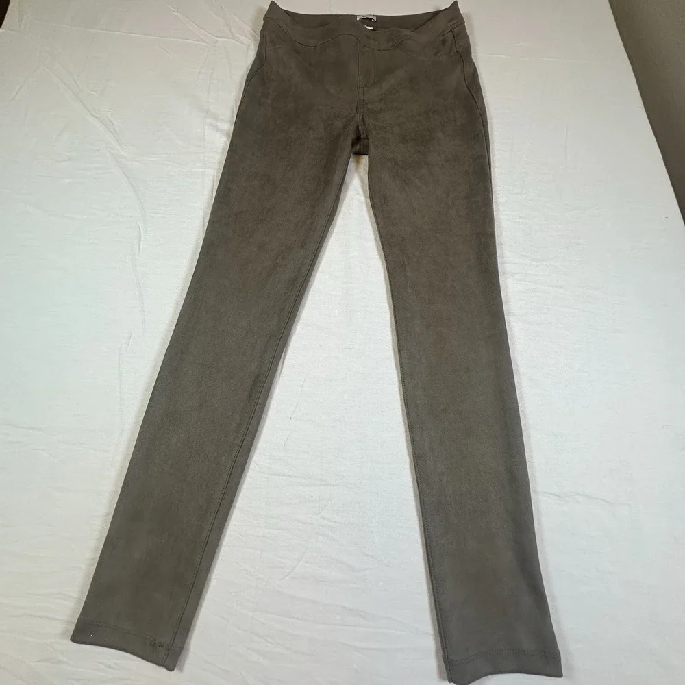 Sneak Peak Suede Brown Skinny Legging Low Rise Size Small NWOT - Picture 3 of 10